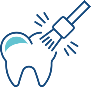 Grafisches Symbol für die Zahn-Prophylaxe